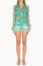 Bow-detail Sheer Chiffon Blouse