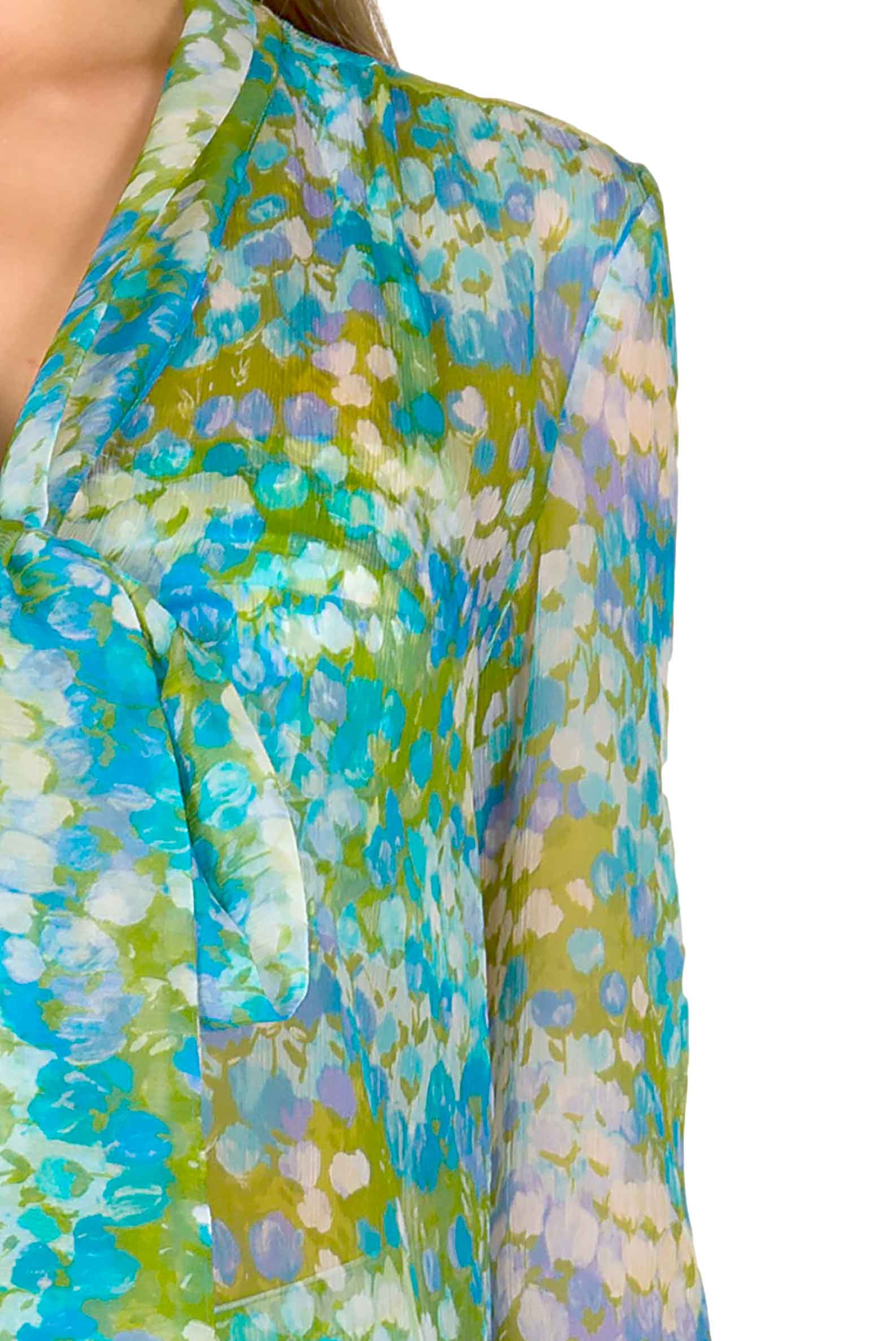 Bow-detail Sheer Chiffon Blouse