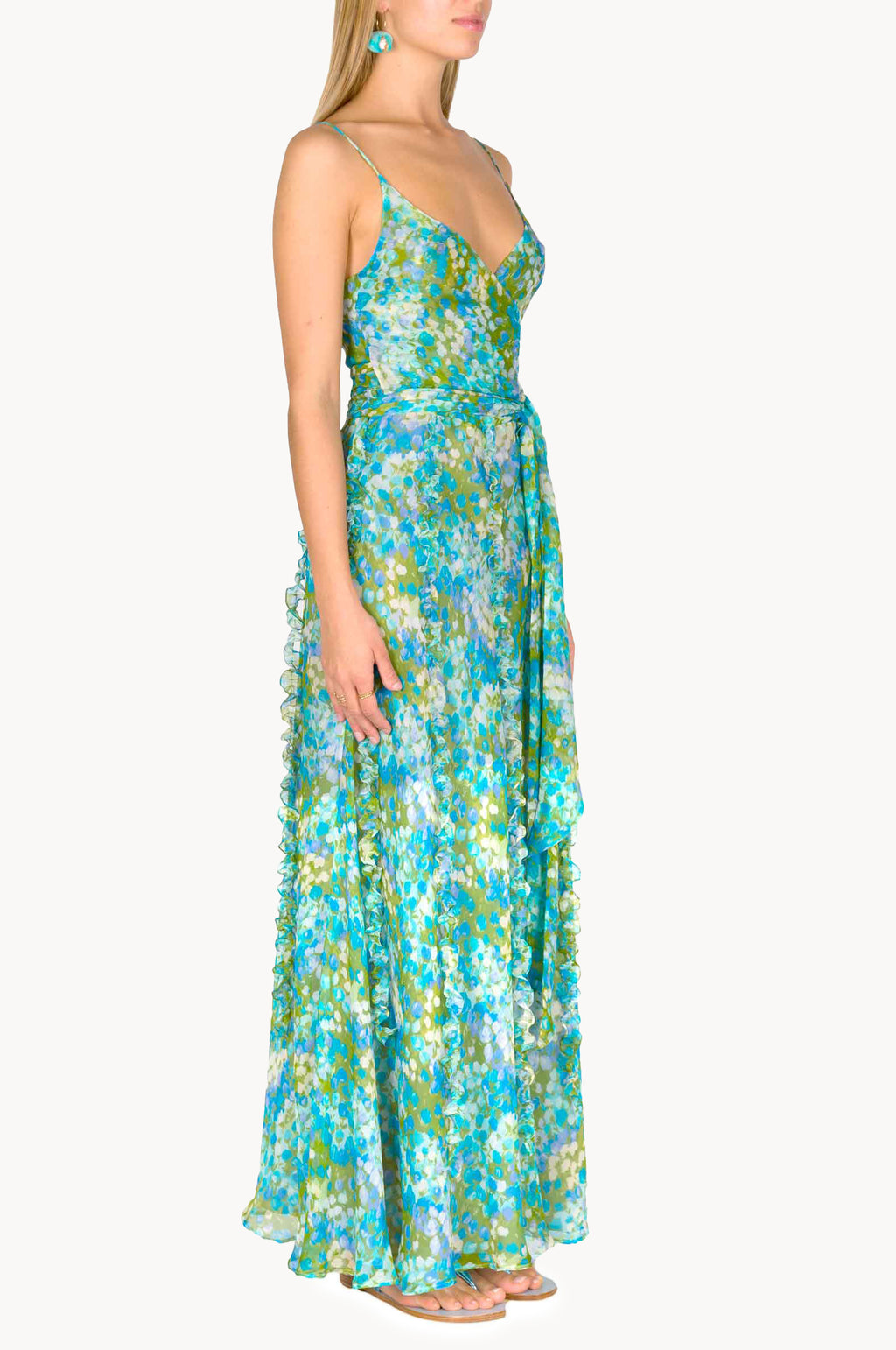 Vestito in chiffon stampato Nereida Monet