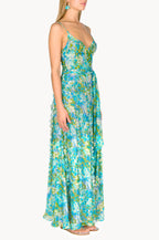 Vestito in chiffon stampato Nereida Monet