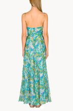 Vestito in chiffon stampato Nereida Monet