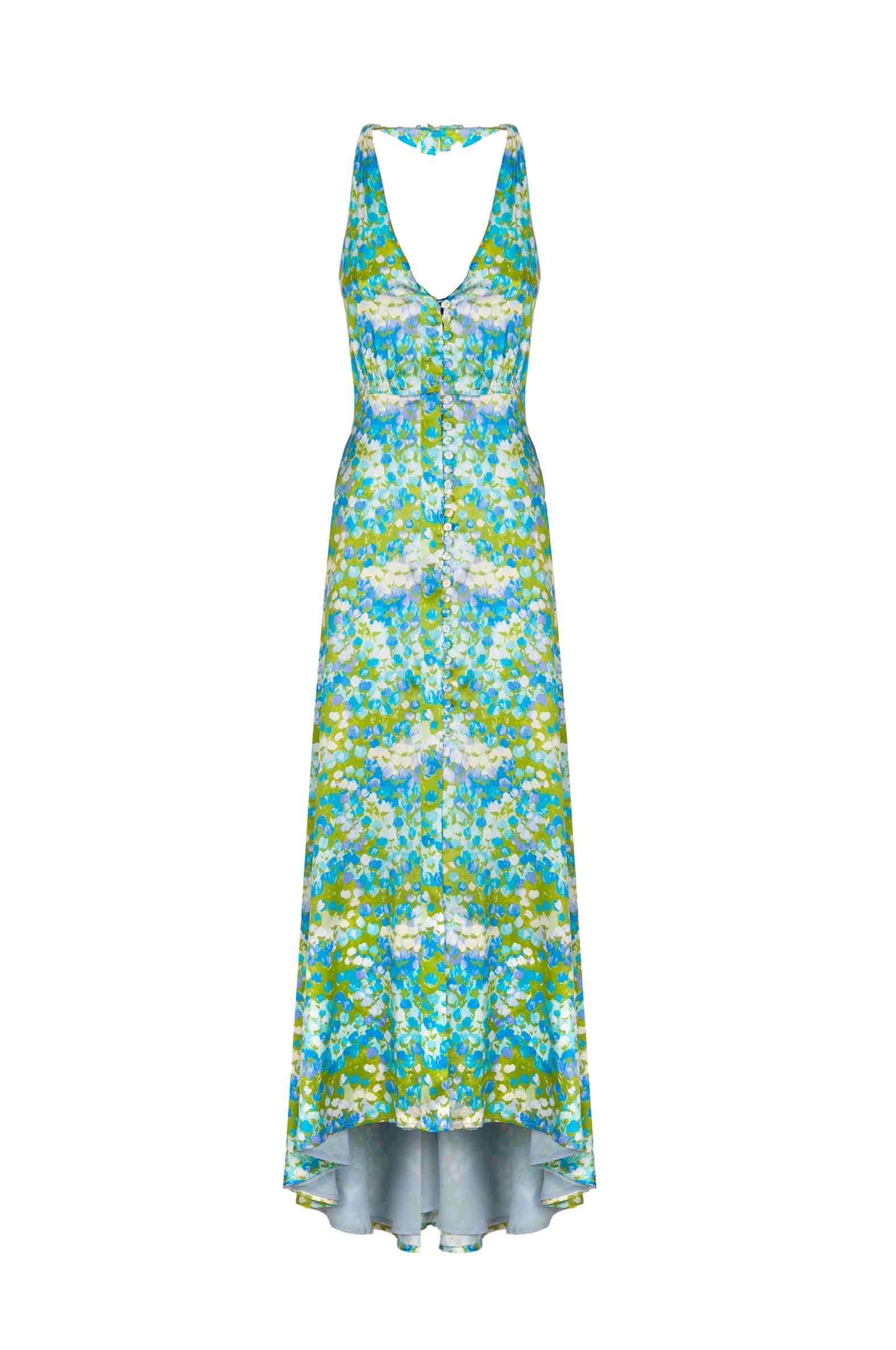 Vestito bottoncino senza maniche Monet