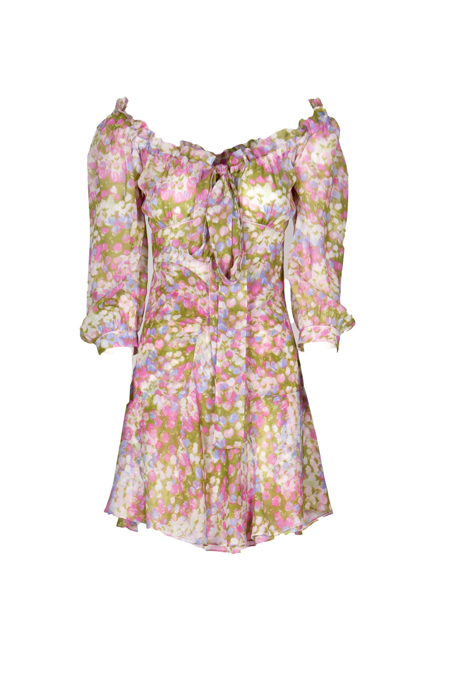 Vestito Monet con scollo allacciato