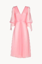 Angelina Pleated Chiffon Midi Dress