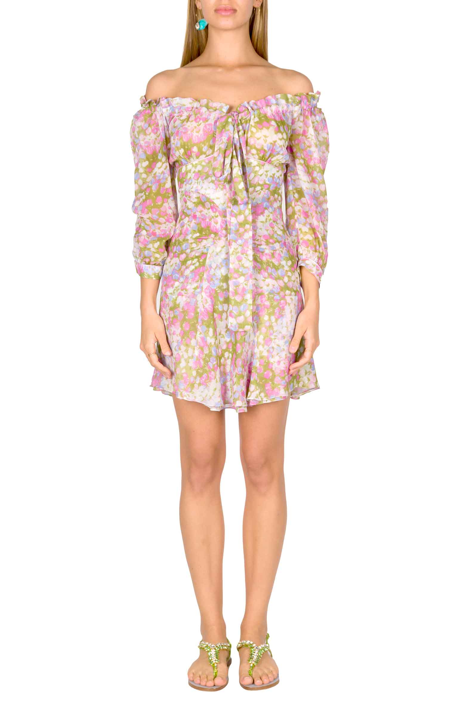 Vestito Monet con scollo allacciato