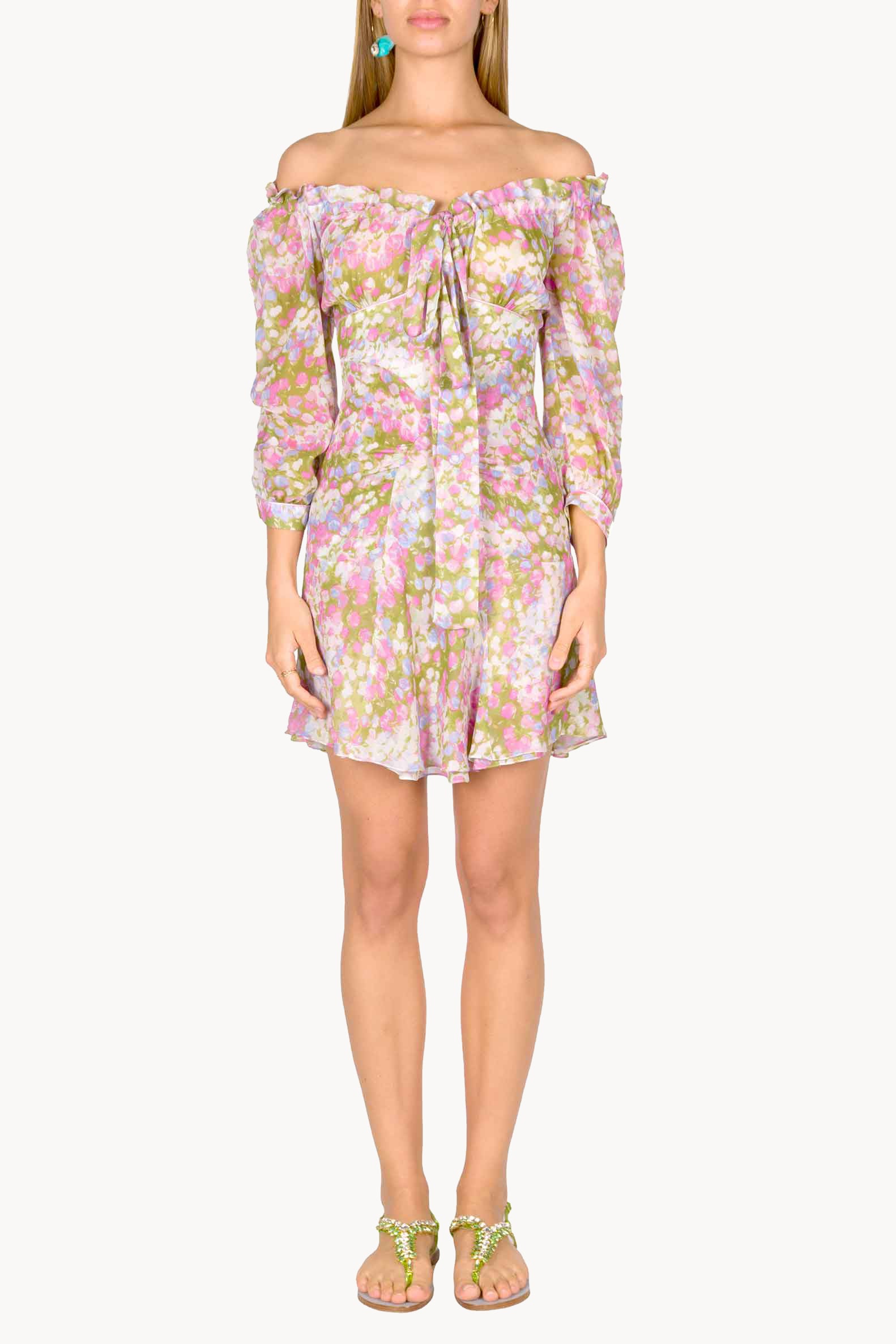 Vestito Monet con scollo allacciato