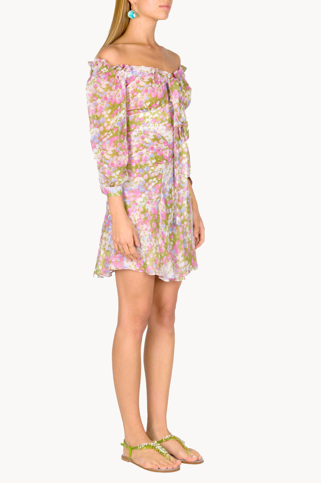 Vestito Monet con scollo allacciato