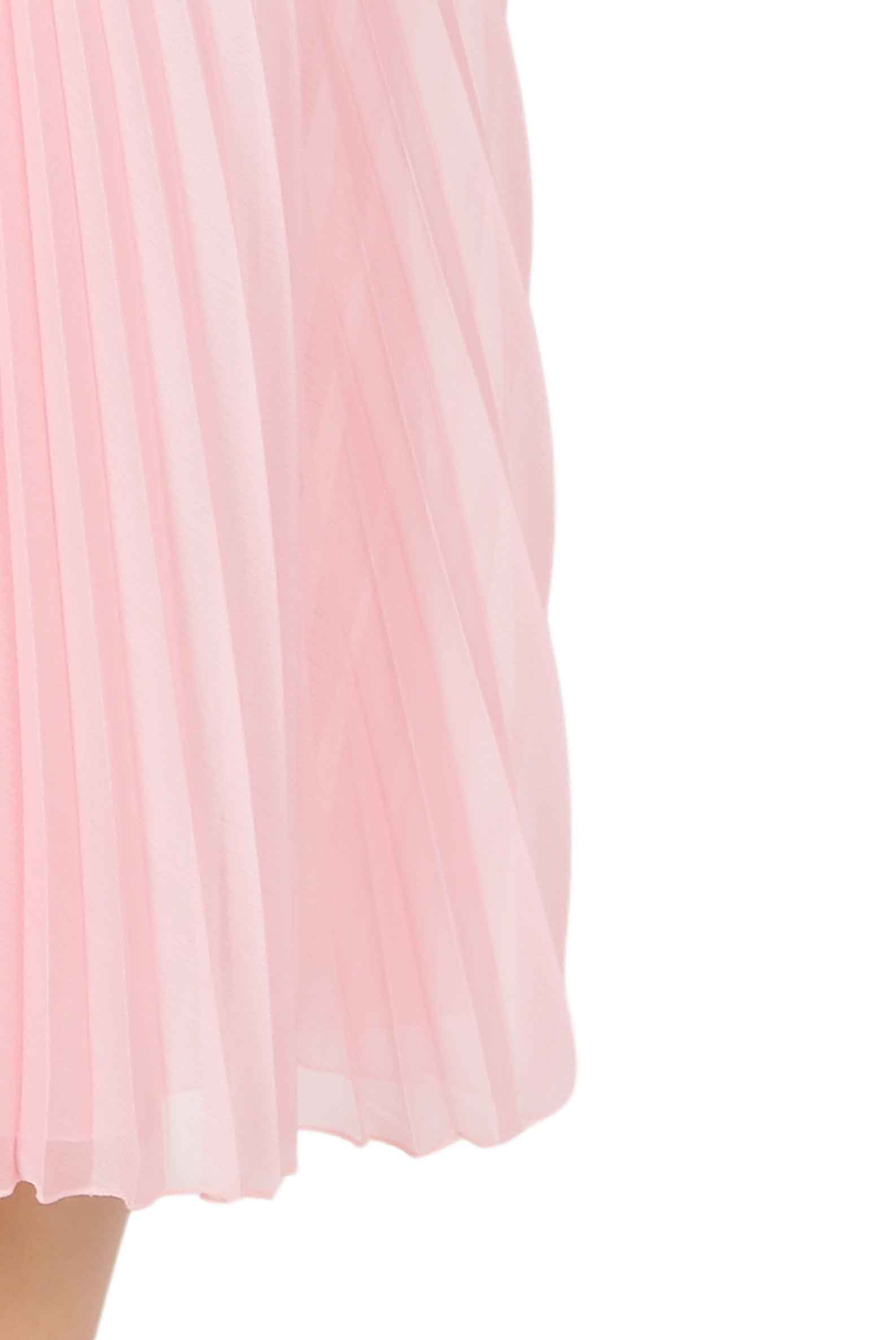 Vestito midi plissettato in chiffon Angelina