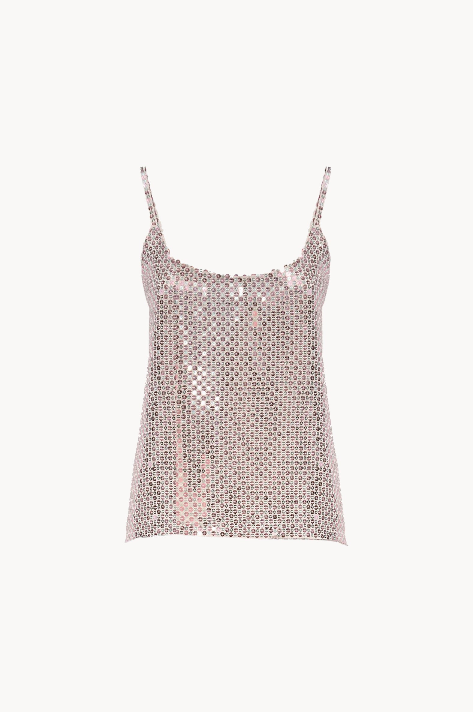Top camicia con paillettes