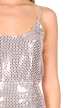 Top camicia con paillettes