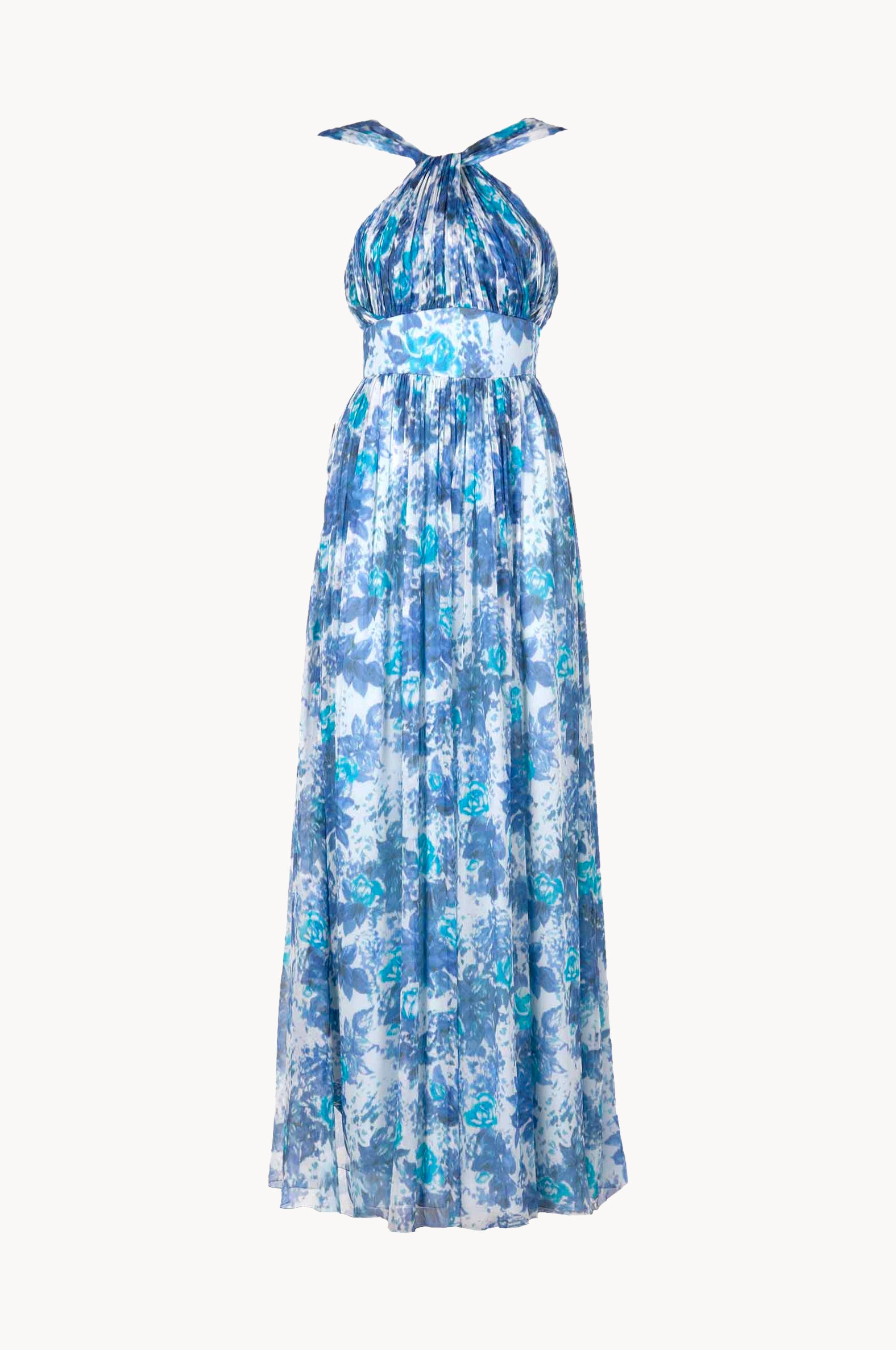 Abito Capri in chiffon con dettaglio nodo