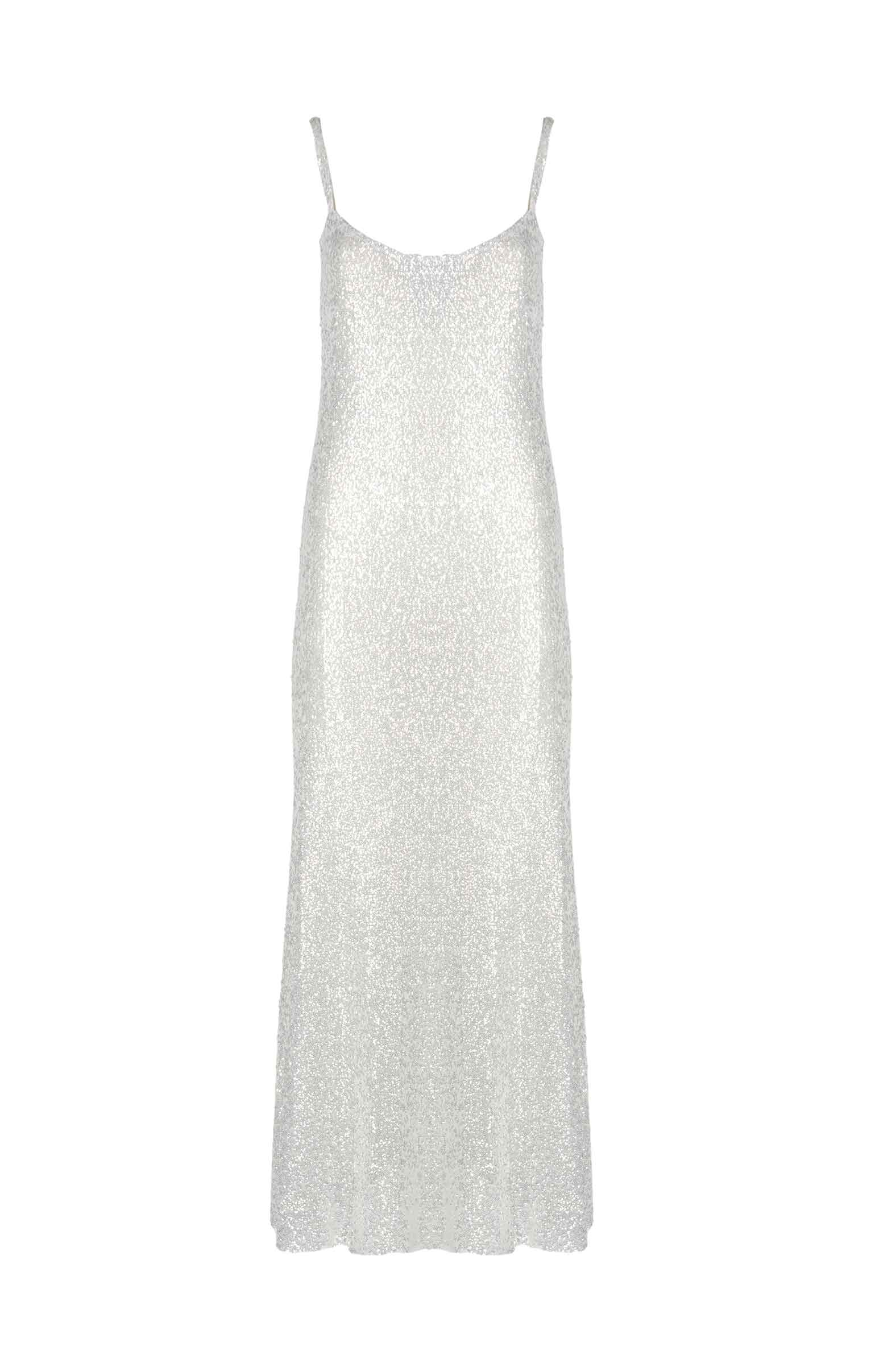 Abito slip con paillettes