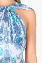Capri Chiffon Dress With Knot Detail