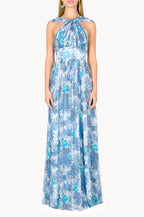 Capri Chiffon Dress With Knot Detail