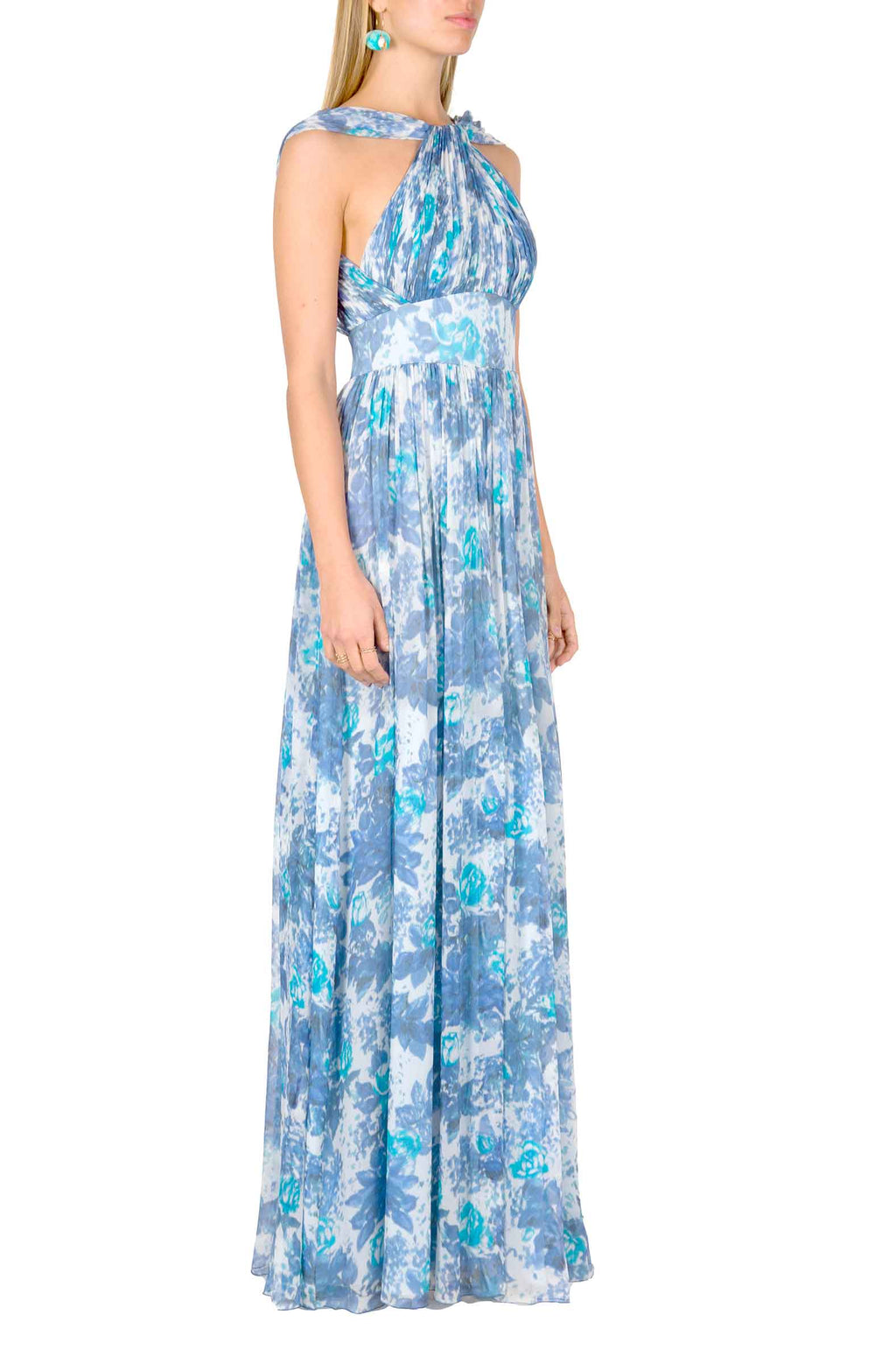 Capri Chiffon Dress With Knot Detail