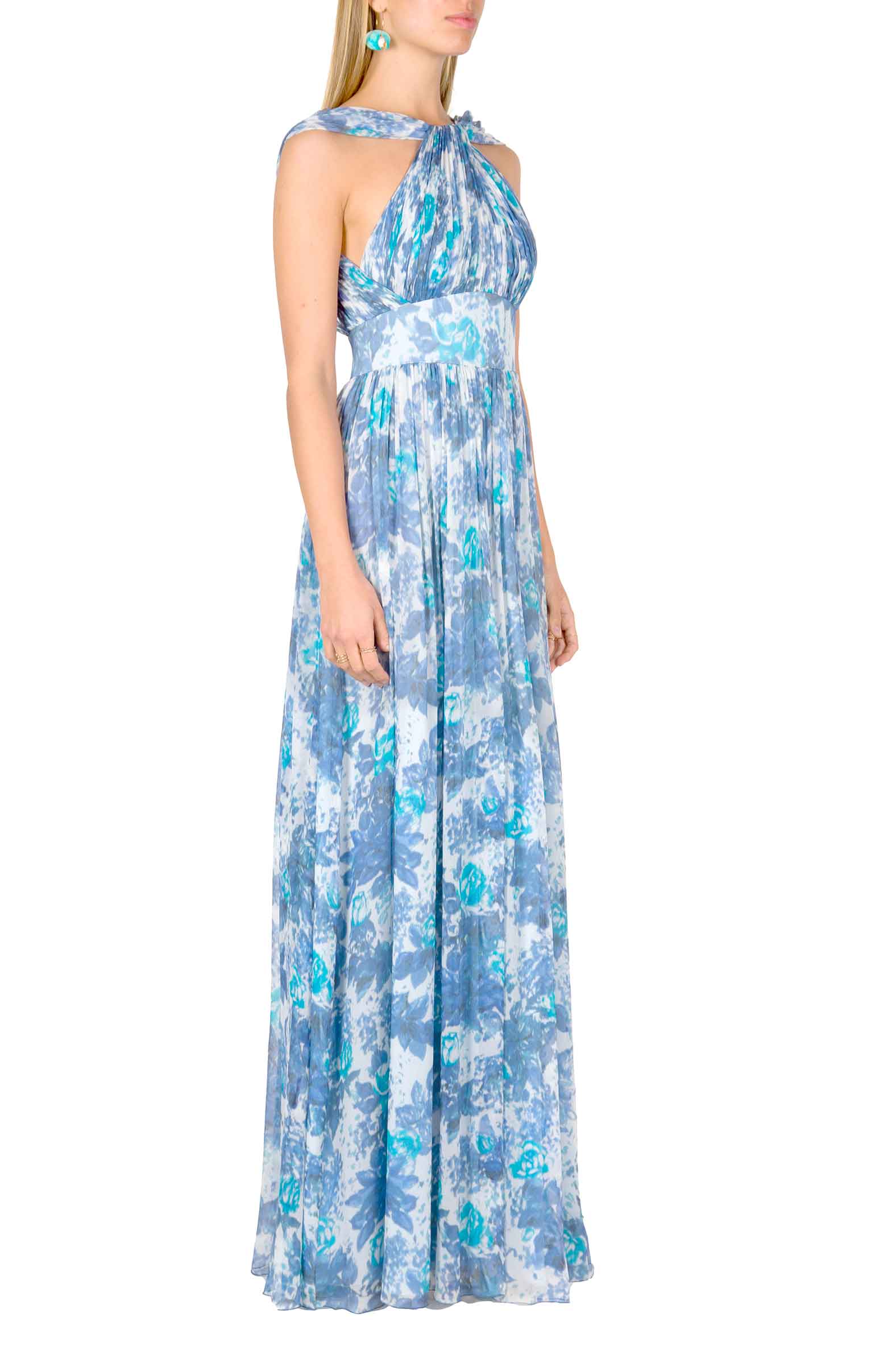 Capri Chiffon Dress With Knot Detail