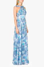 Capri Chiffon Dress With Knot Detail