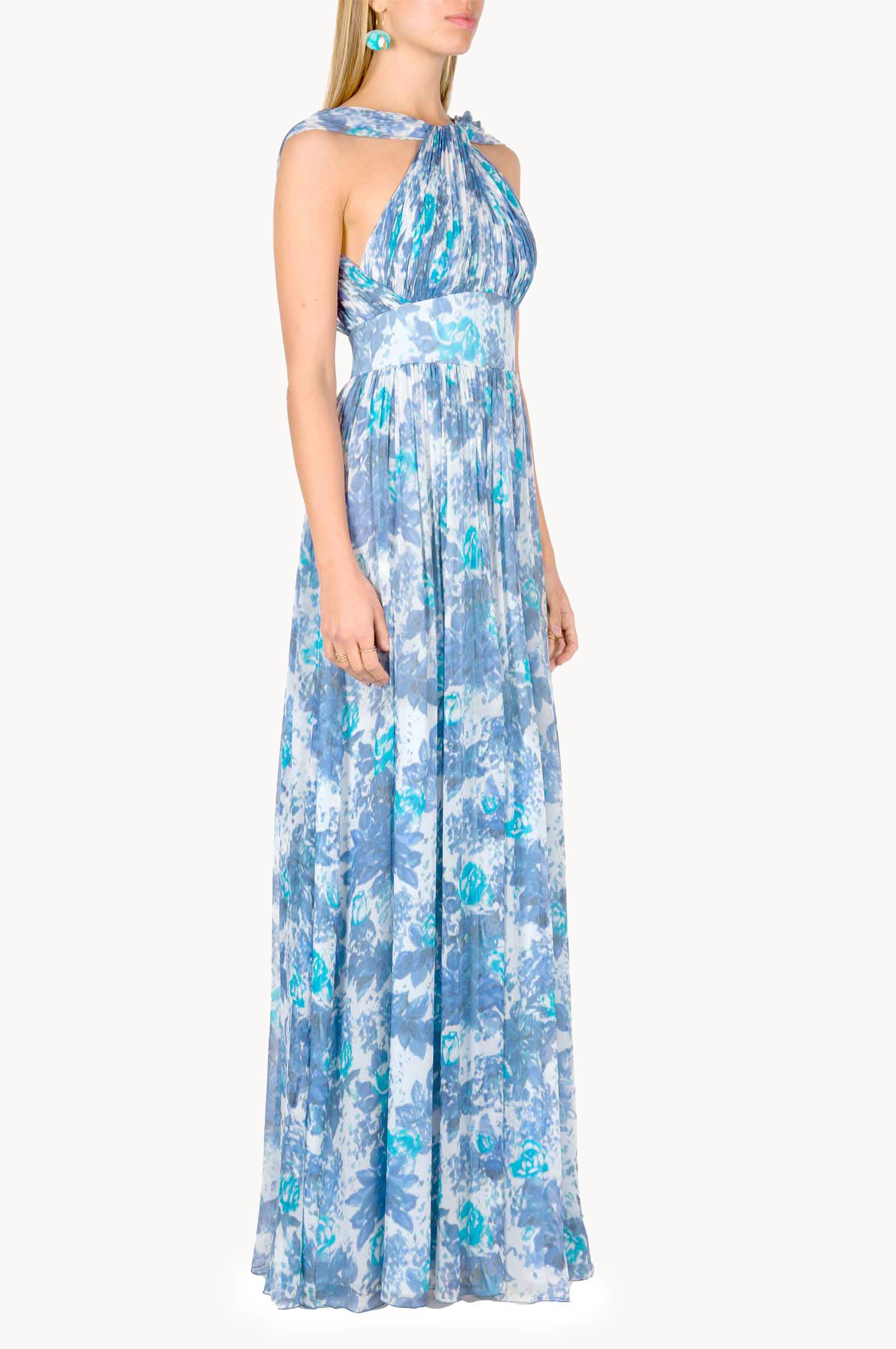 Capri Chiffon Dress With Knot Detail