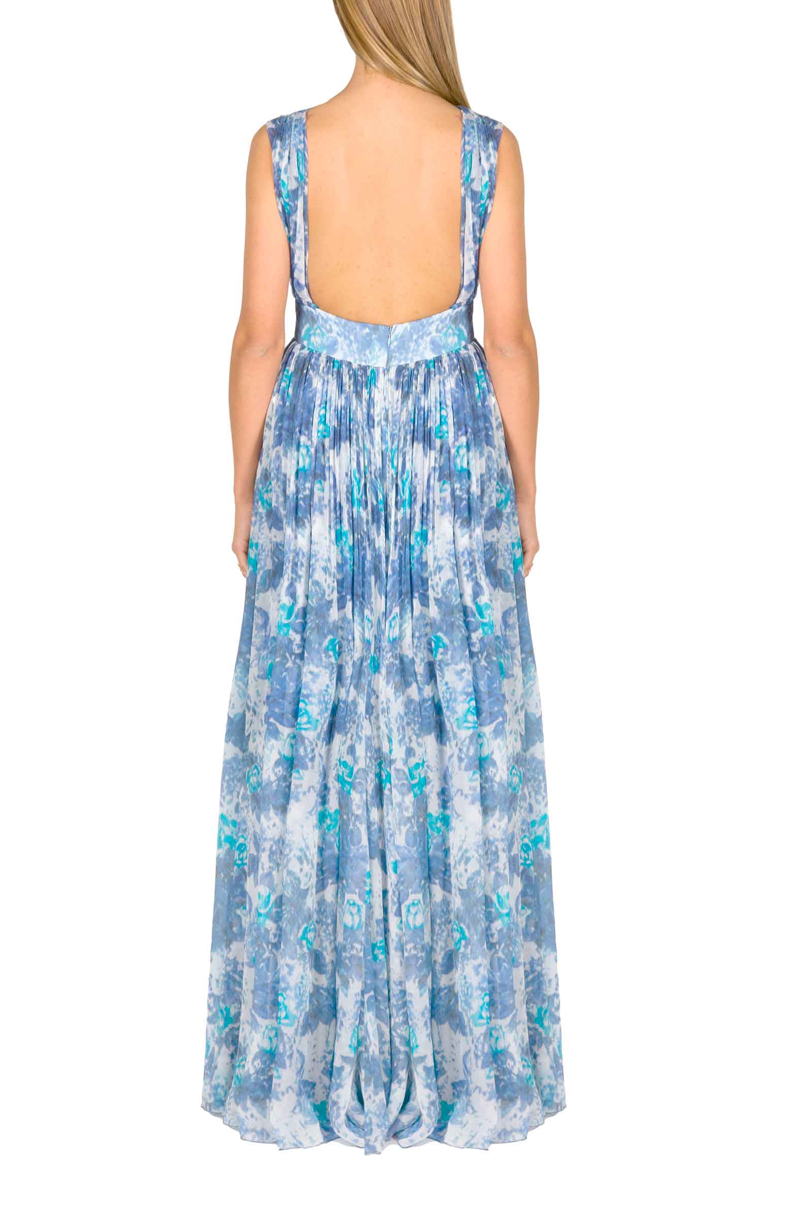 Abito Capri in chiffon con dettaglio nodo