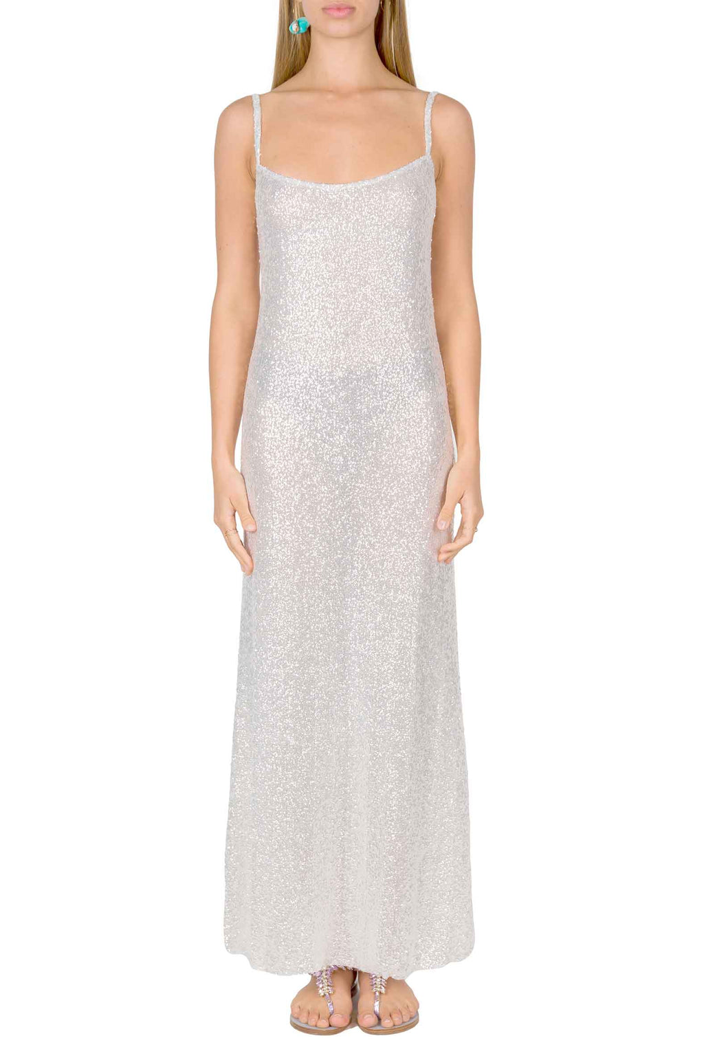 Abito slip con paillettes