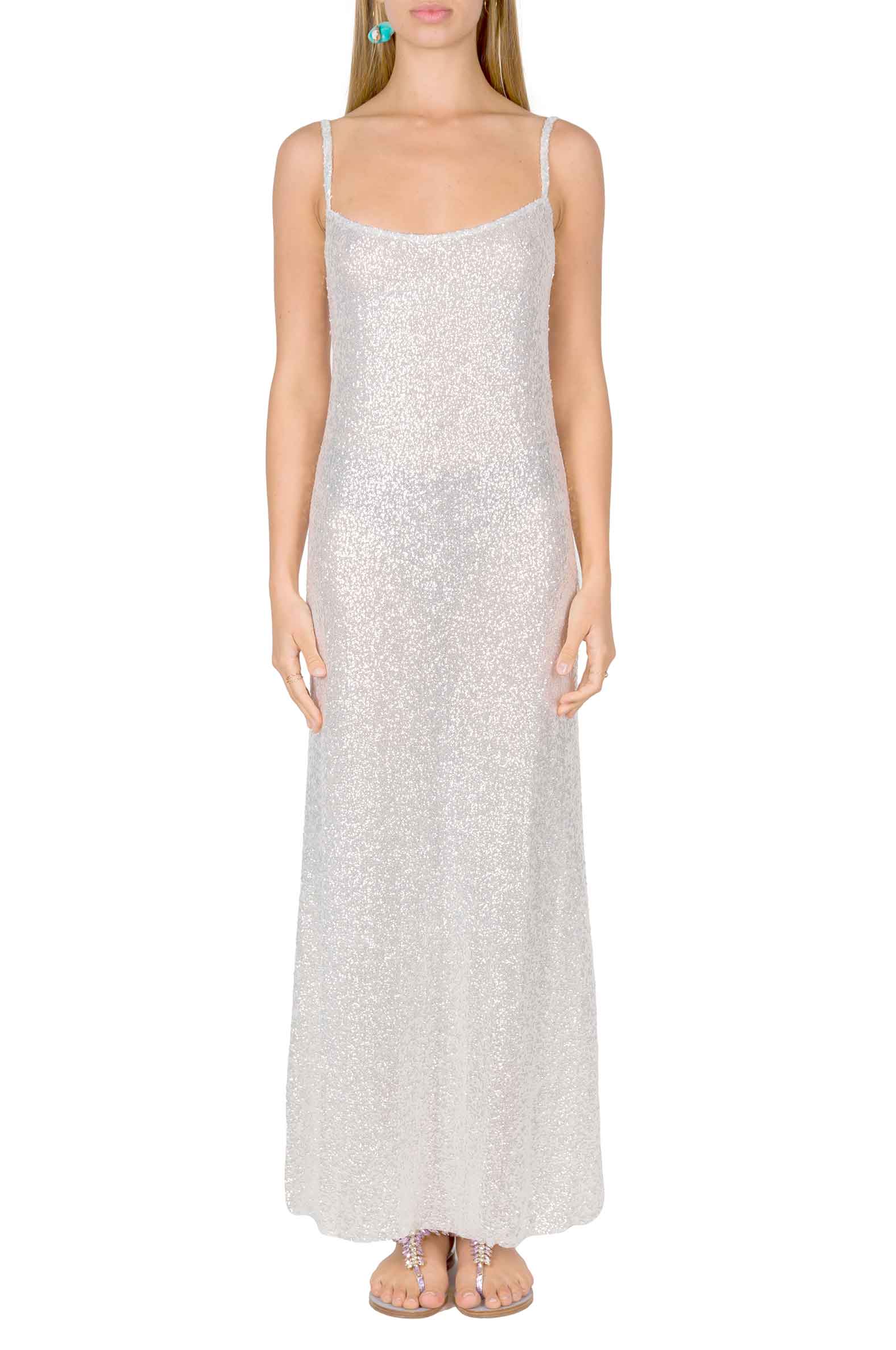 Abito slip con paillettes