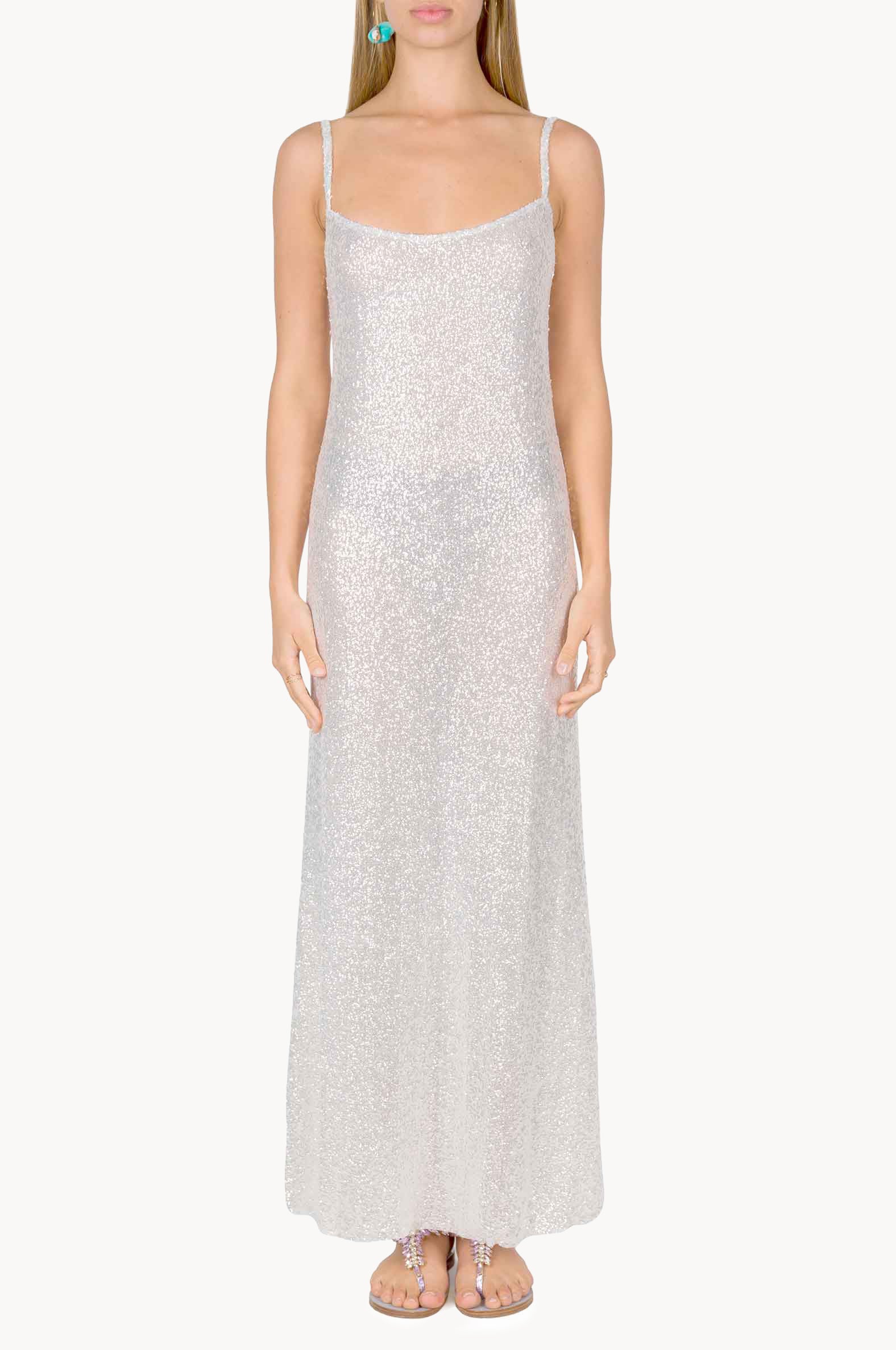 Abito slip con paillettes