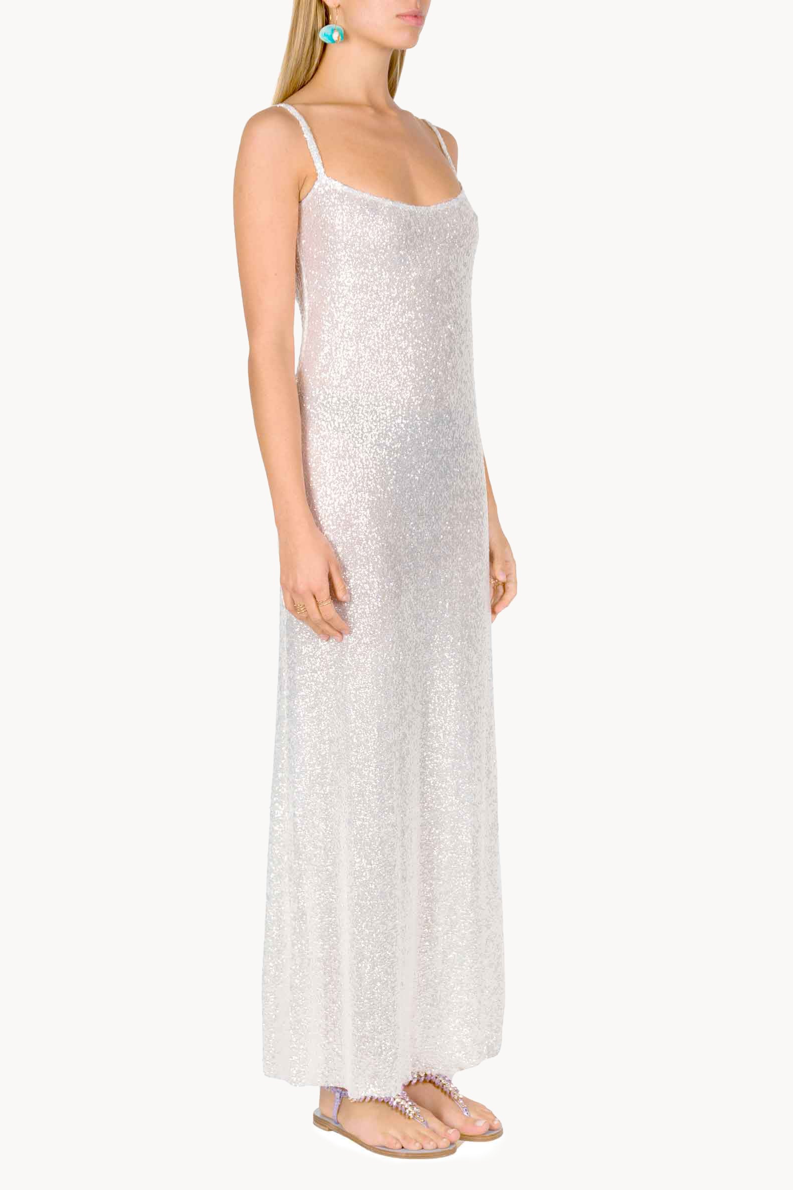 Abito slip con paillettes