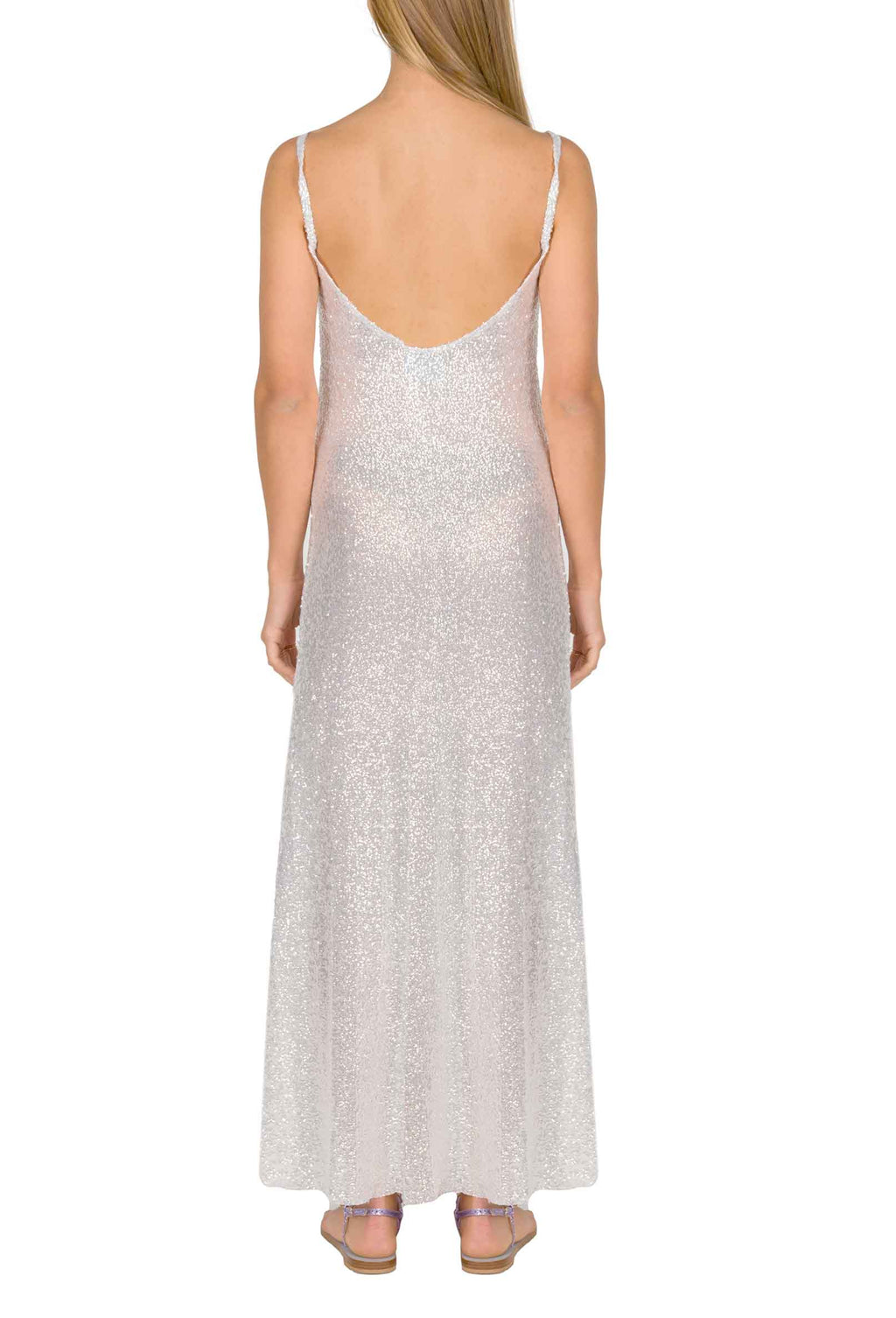 Abito slip con paillettes