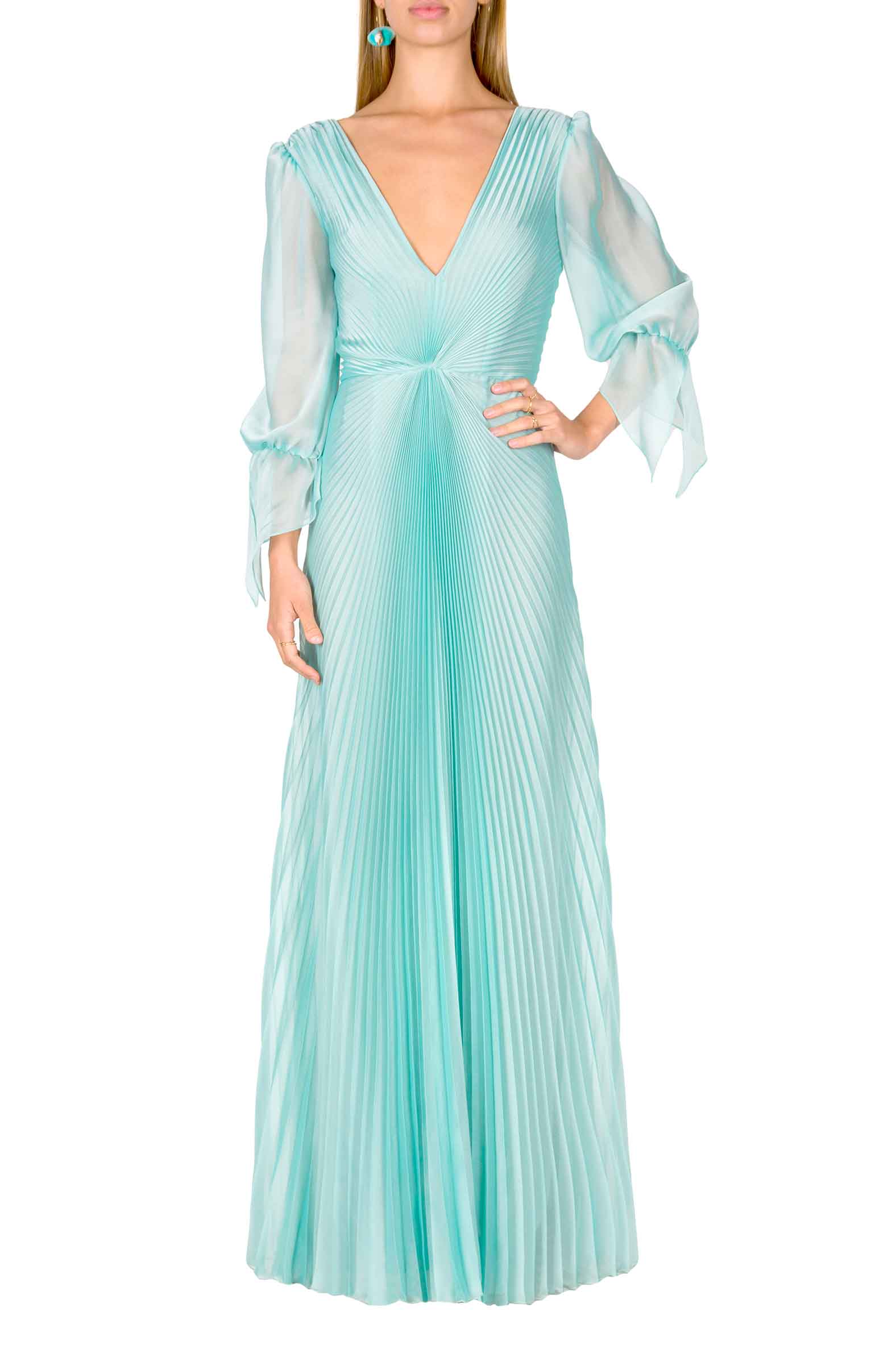 Abito lungo Angelina in chiffon