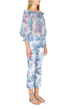 Capri Off-Shoulder Silk Blouse
