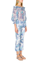 Capri Off-Shoulder Silk Blouse