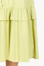 Striped Ruffled Dress