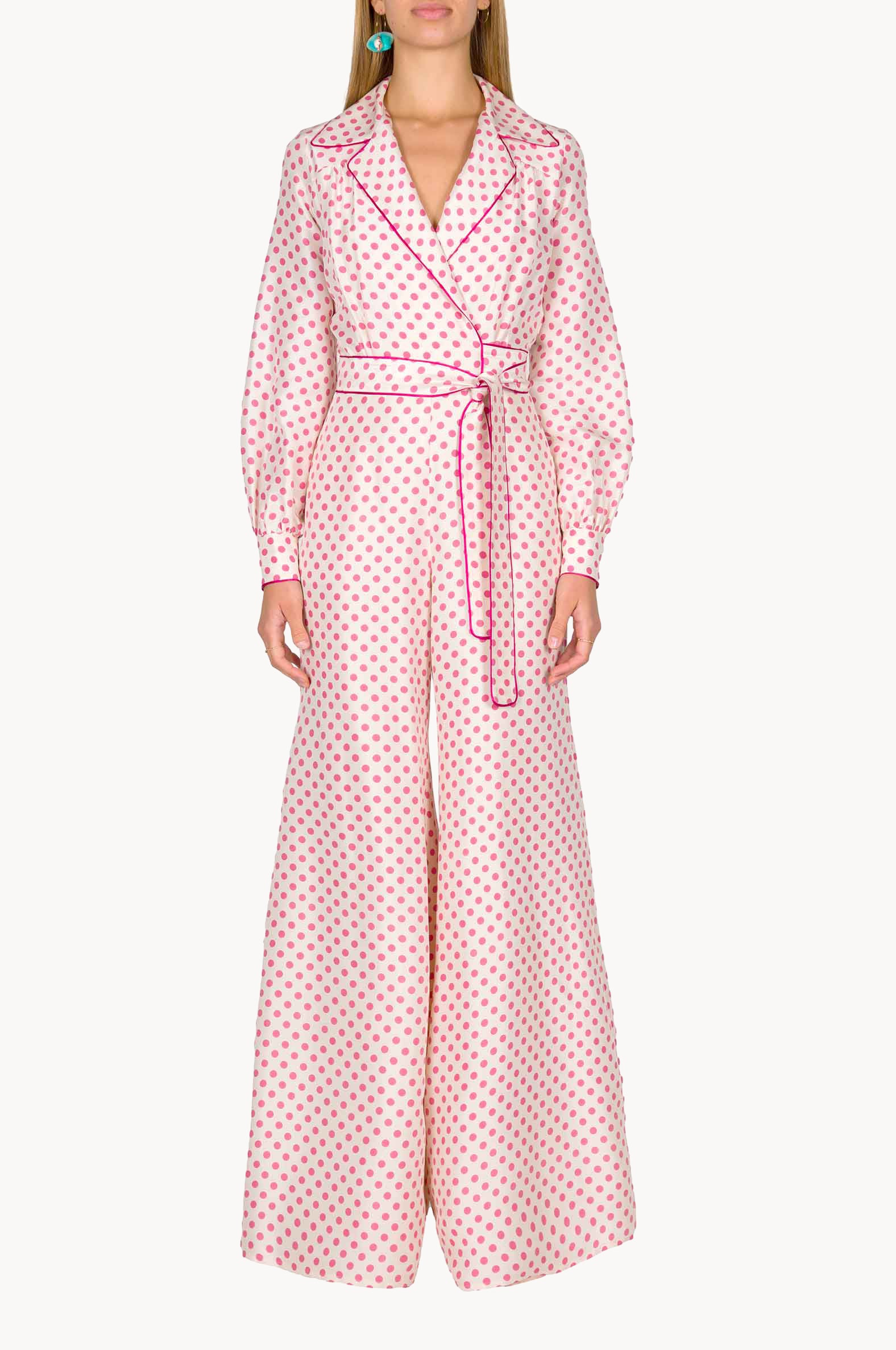 Tuta vintage a pois