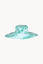 Cappello da sole a righe floreali