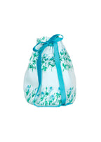 Borsa a secchiello a righe floreali