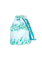 Borsa a secchiello a righe floreali