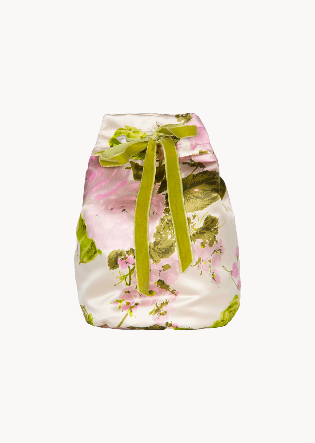 Blooming Roses Silk Bucket Bag