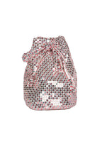 Borsa a secchiello con paillettes