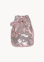 Borsa a secchiello con paillettes