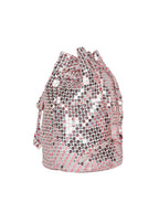 Borsa a secchiello con paillettes