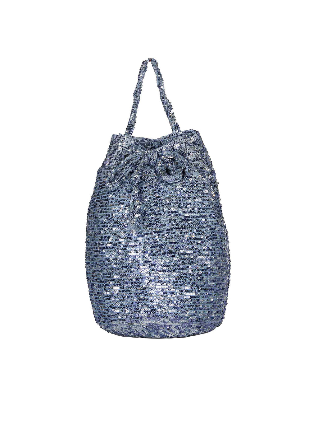 Borsa a secchiello piccole paillettes