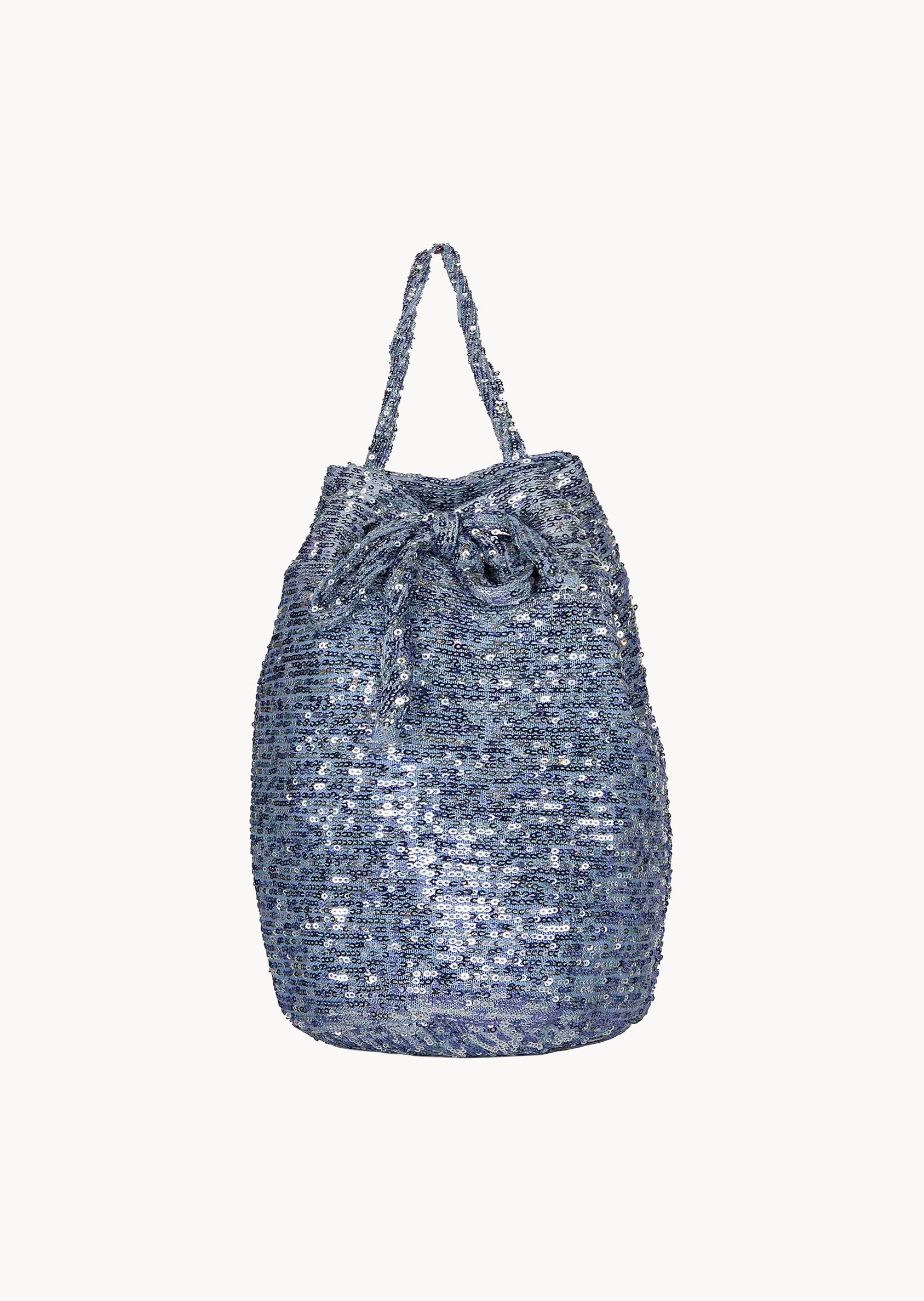 Borsa a secchiello piccole paillettes