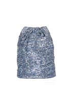 Borsa a secchiello piccole paillettes