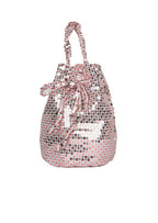 Borsa a secchiello con paillettes