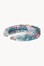 Blue Velvet Roses Buds Braided Power Hairband