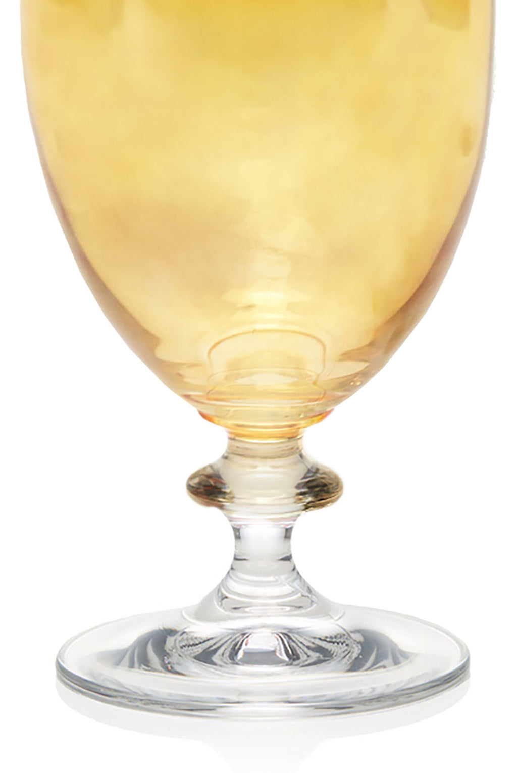Set ambra di due bicchieri d'acqua Rosy