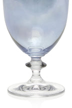Set blu di due bicchieri d'acqua Rosy