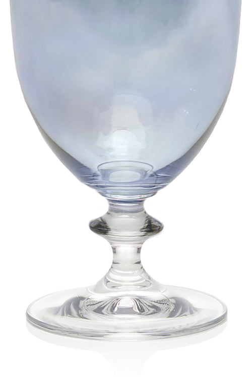 Set blu di due bicchieri d'acqua Rosy