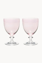 Set rosa di due bicchieri d'acqua Rosy