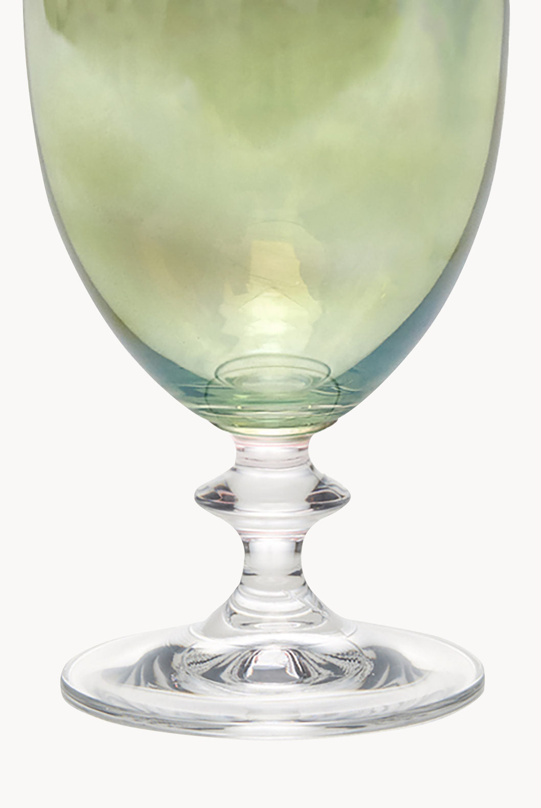 Set verde di due bicchieri d'acqua Rosy